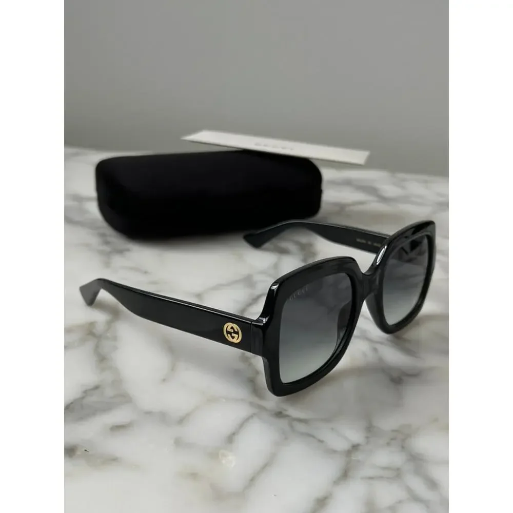 NEW GUCCI GG1337S Black Polarized Square Sunglasses